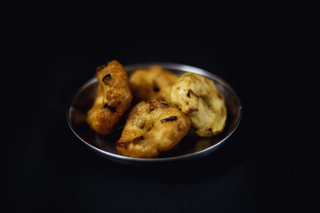 South Indian Popular Breakfast Vada or Medu Vada, Top view