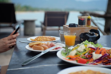 food on the table