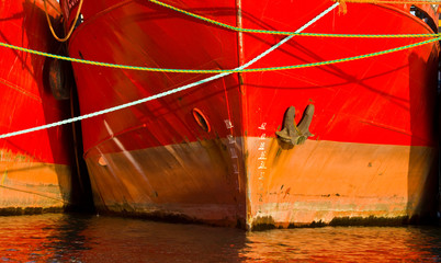 Barcos pesqueros,Ria Deseado, Puerto Deseado, Patagonia, Argentina
