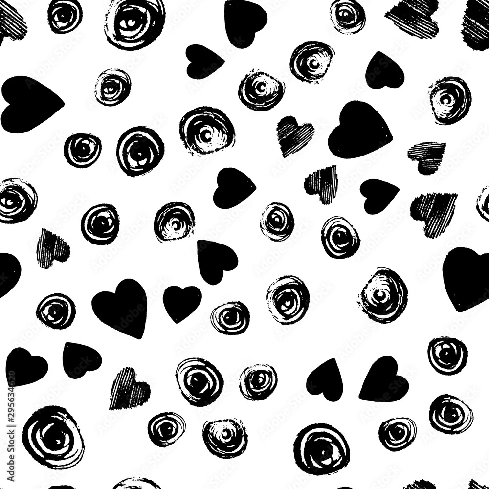 Fototapete modern seamless pattern. hand drown for wrapping paper. design element. modern simple abstract templ