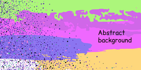 Confetti dots on a striped background