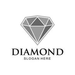 Fototapeta premium Diamond logo. Unique Symbol Design Inspiration - Vector