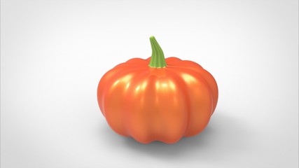 Pumpkin 3D Rendering, Halloween design