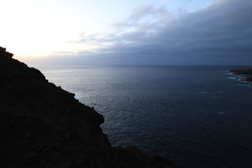 Puesta de sol en Punta de Teno