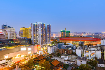 Evening of Kunming, Yunan, China
