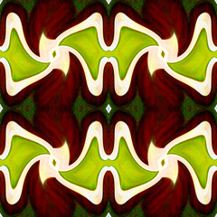 Green leaves with abstract background