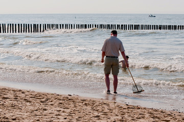 man on the beach