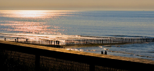 pier at sunset