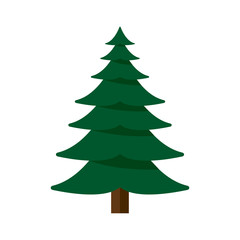 Vector illustration of a Christmas tree concept.