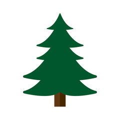 Vector illustration of a Christmas tree concept.
