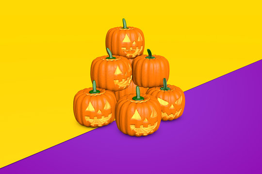 halloween pumpkin modern background
