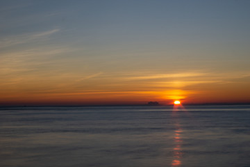 amanecer en el norte de alemania
