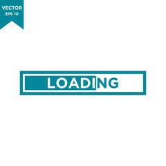 loading bar icon in trendy flat style