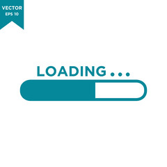 loading bar icon in trendy flat style