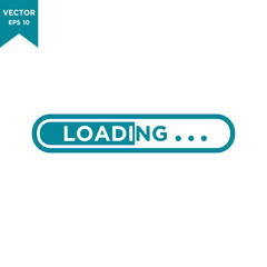 loading bar icon in trendy flat style