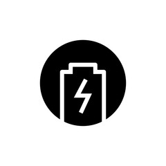 battery charger icon vector logo