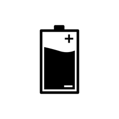 battery charger icon vector logo