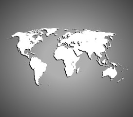 Obraz na płótnie Canvas map of world
