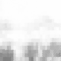 Halftone Pattern. Set of Dots. Dotted Texture on White Background. Overlay Grunge Template. Distress Linear Design. Fade Monochrome Points. Pop Art Backdrop.