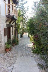 Fototapeta na wymiar street in old village