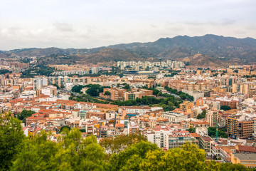 Obraz premium Malaga Spain Buildings Architecture Costa del Sol Cityscape Andalucia