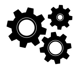 Gears icon settings , for mobile applications web sites etc. Vector illustration