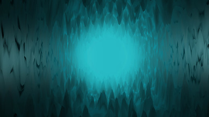 Ice Tunnel 3d Render Background