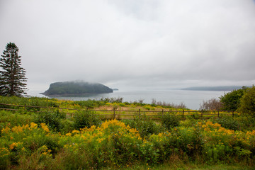 Five Islands in the fog