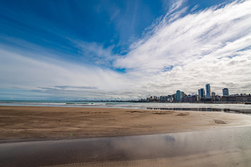 coast of the Atlantic Ocean. Argentina Mar del Plata