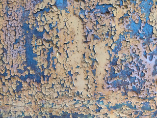 Paint comes off the iron surface