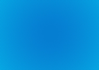 Abstack Background Cartoon style Halftone blue gradient.