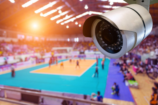 CCTV Camera Operating Indoor stadium.