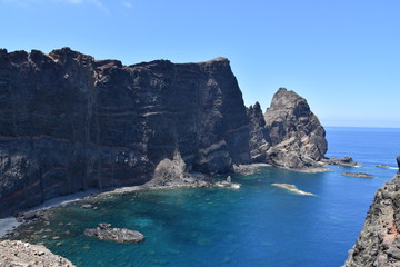 Fototapeta na wymiar Madeira Portugal Pointe saint laurent
