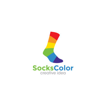 Creative Socks Logo Design Template