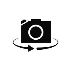 photo icon trendy flat design