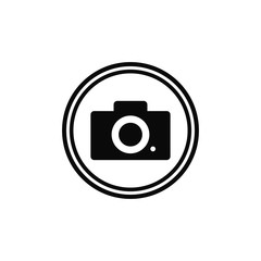 photo icon trendy flat design