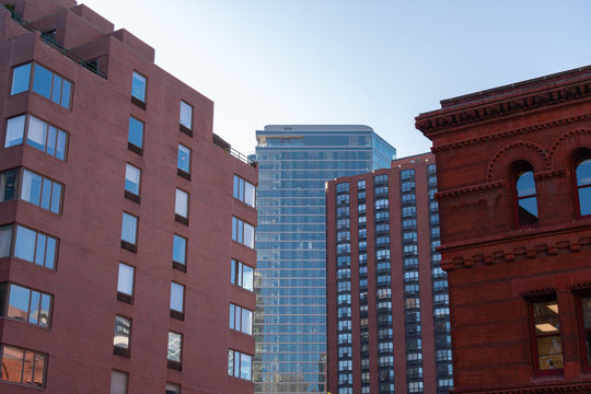 Skyscrapers On Printers Row And The South Loop Of Chicago