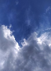 Obraz premium blue sky with white clouds