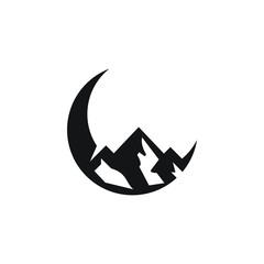 Obraz na płótnie Canvas mountain logo design