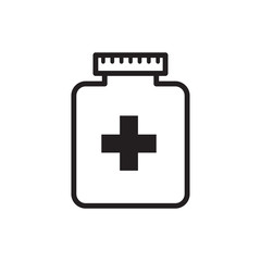 Obraz premium bottle icon vector trendy flat design 