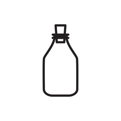 bottle icon vector trendy flat design 