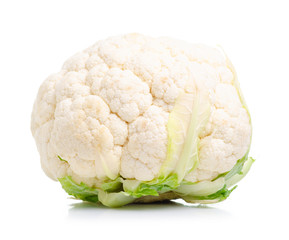cauliflower fresh vegetable on white background isolation