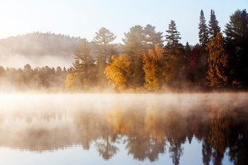  Canadian autum in Saurentian Mountains, Quebec