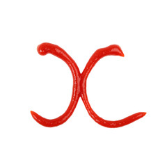 Ketchup Small Letter X