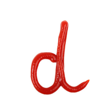 Ketchup Small Letter D