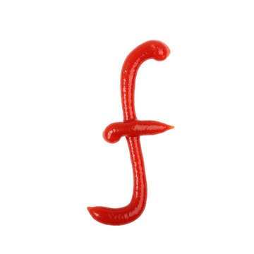 Ketchup Small Letter F