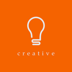 Logo Vector Letter S Bulb Electricity