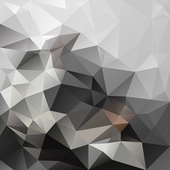 Fototapeta premium vector abstract irregular polygon square background - triangle low poly pattern - grey, gray, black, brown, slate, smoke color