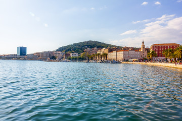 Obraz premium Marina and promenade in Split, Croatia