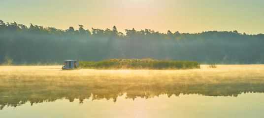 Houseboating on River 